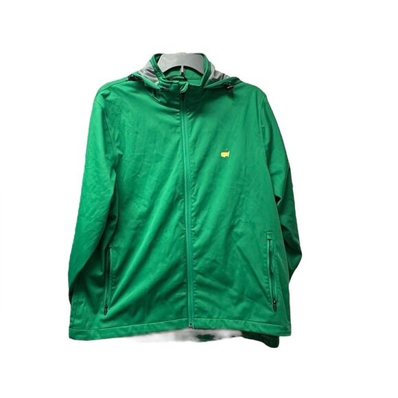 2024 Masters Tournament Tech Green Full Zip Wind with Stowable Hood Jacket Sz XL - Picture 1 of 13